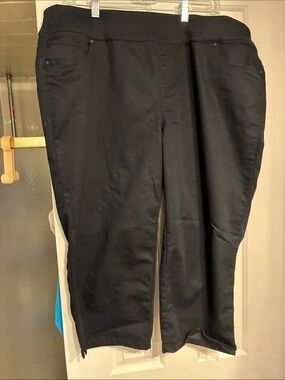 Indigo Black Cropped Stretch Women's Pants